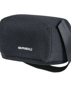 Housse Protection de Batterie Arriere Basil Pour Shimano Steps et Autres Modeles Neoprene Noir Waterproof Compatible Vae-E-Bike (L11 X L8 X H7 Cm)