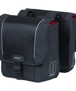 Sacoche Arriere Velo Double Basil Sport Design 32L Noir 100% Waterproof (35X15X43 Cm)