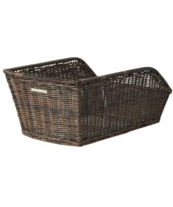 Panier Arriere Basil Cento Rattan Osier Synthetique Noir (43X32X25Cm) (Avec Fixation)