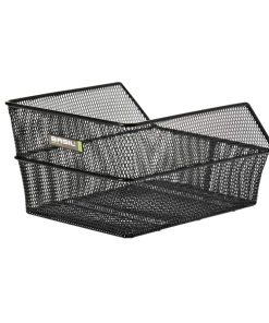 Panier Arriere Acier Nid Abeille Basil Cento Noir (45 X 31 X 21 Cm)