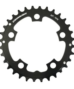 Plateau VTT 5 Branches D.94 Stronglight Triple 32 Dents Noir Milieu Alu 7075 8-9V.