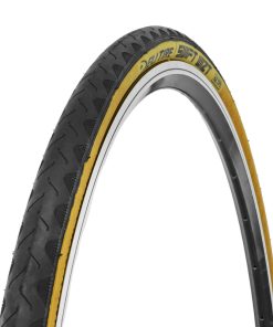 Pneu VTT Urbain 27.5 X 1.75 Deli Slick TS Tanwall Noir Flanc Beige Renforce Anti-Crevaison (47-584) (650B)
