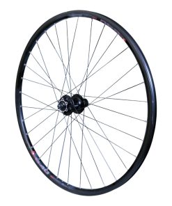 Roue VTC -Vae Disque Blocage 700 X 35 - 28" M910 Arriere Noir Moyeu Shimano M475 Cassette 11-10-9-8V Disque 6 Trous Tubeless Ready Jante 21C 32 Rayons