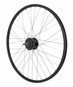 Roue VTC 700 X 35 - 28" Er20 Arriere Noir Double Paroi Moyeu Nexus 7V Frein Tambour 36 Rayons Inox (Sg-C3001-7R)