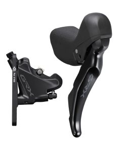 Frein A Disque Gravel Hydraulique Shimano Grx400 Arriere-Droit 10V. Double Noir (Levier-Manette Avec Etrier Br-R7070+Durite Assemble 1700mm)