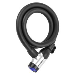 Antivol Velo Spiral A Cle Newton Diam 15 mm L 1,00M Avec Cache Serrure (Avec Support + 2 Cles)