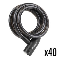 Antivol Velo Spiral A Cle Auvray Special Loueur Diam 12 mm L 1.50 M (Sans Support) (Par Carton de 40)