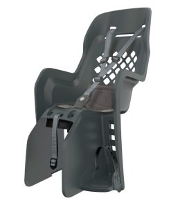 Porte Bebe-Siege Enfant Arriere Polisport A Fixer Sur Porte Bagage Fixation Etau Joy Noir Coussin Gris (9 A 22Kgs) Homologue En 14344