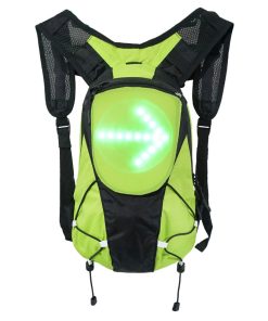 Sac A Dos Avec Signalisation Integree 48 Leds Avec Indicateur Direction et Telecommande Cintre Guidon Sans Fil (H12Xl12Cm) - Capacite 5L - Rechargeable Usb