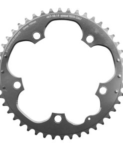 Plateau Route 5 Branches D.130 Stronglight 46 Dents Exterieur Argent Alu 7075 Type Shimano 9-10V.