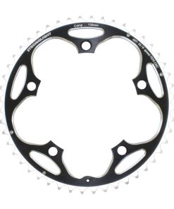 Plateau Route 5 Branches D.130 Stronglight 48 Dents Exterieur Noir Alu 7075 Type Shimano 9-10V.