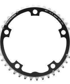 Plateau Route 5 Branches D.130 Stronglight 40 Dents Triple Milieu Noir Alu 7075 Type Shimano 9-10V.
