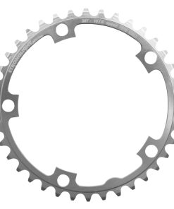 Plateau Route 5 Branches D.130 Stronglight 38 Dents Interieur Argent Alu 7075 Type Shimano 9-10V.