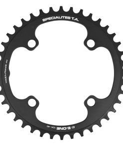 Plateau Vae-E-Bike 4 Branches D.104 Pour Bosch - Brose - Yamaha - Giant - Shimano E-Steps Ta E-One 40 Dents Mono Noir Alu 7075 Narrow Wide