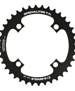 Plateau Vae-E-Bike 4 Branches D.104 Pour Bosch - Brose - Yamaha - Giant - Shimano E-Steps Ta E-Single 38 Dents Mono Noir Alu 7075