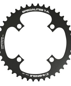 Plateau Vae-E-Bike 4 Branches D.104 Pour Bosch - Brose - Yamaha - Giant - Shimano E-Steps Ta E-Single 42 Dents Mono Noir Alu 7075