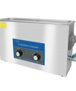 Nettoyeur-Bac Ultrasons Professionnel Analogique 10L 240 Watts Avec Vanne de Vidange (505X135X150mm) -Special Petite Rampe de Carburateur (Largeur Rampe Maxi 9Cm) (Qualite Premium)