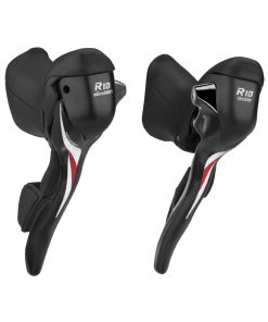 Levier-Manette Route Patin Microshift 10V. Double Alu Noir Compatible Shimano (Paire Sachet Pour Atelier) Sauf Tiagra 4700