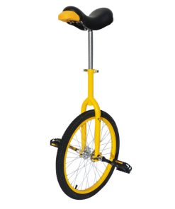 Monocycle 20" Jaune Tige de Selle Reglable (Roue Alu)
