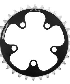 Plateau Route 5 Branches D.74 Stronglight 32 Dents Triple Noir Alu 7075 9-10V.