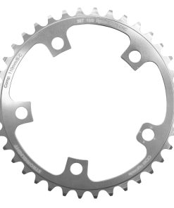 Plateau Route 5 Branches D.110 Stronglight Ultra Torque 38 Dents Interieur Campagnolo Argent Alu 7075 10V.