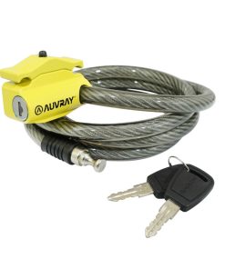 Antivol Velo Cable A Cle Auvray S.Lock Pour Selle et Velo Diam 12 mm L 1.50 M