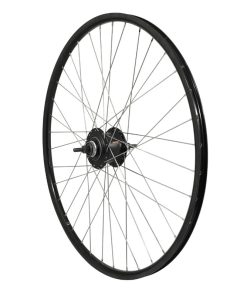 Roue VTC 700 X 35 - 28" Er20 Arriere Noir Double Paroi Moyeu Nexus 7V Disque Centerlock 36 Rayons Inox (Sg-C3001-7D)