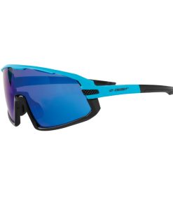 Lunettes Velo Adulte Gist Next Monture Bleu (3 Verres Interchangeables - Protection 100% Uv - Uva - Uvb) Vision Optimale, Ultra Adherentes, Tres Resistantes (Verre Cat 3)