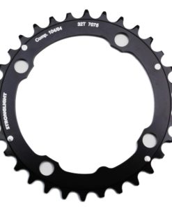 Plateau VTT 4 Branches D.104 Stronglight Triple 32 Dents Milieu Noir Alu - Epaisseur 4mm 8-9V.