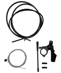 Levier Pour Tige de Selle Telescopique Satori Alu Noir Fixation Cintre Guidon VTT (Livre Avec Cable)
