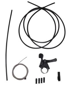 Levier Pour Tige de Selle Telescopique Satori Alu Noir Fixation Cintre Guidon Gravel (Livre Avec Cable)