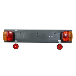 Support Plaque Immatriculation Avec Rampe Feux Prise 7 Broches Pour Porte Velo et Cata