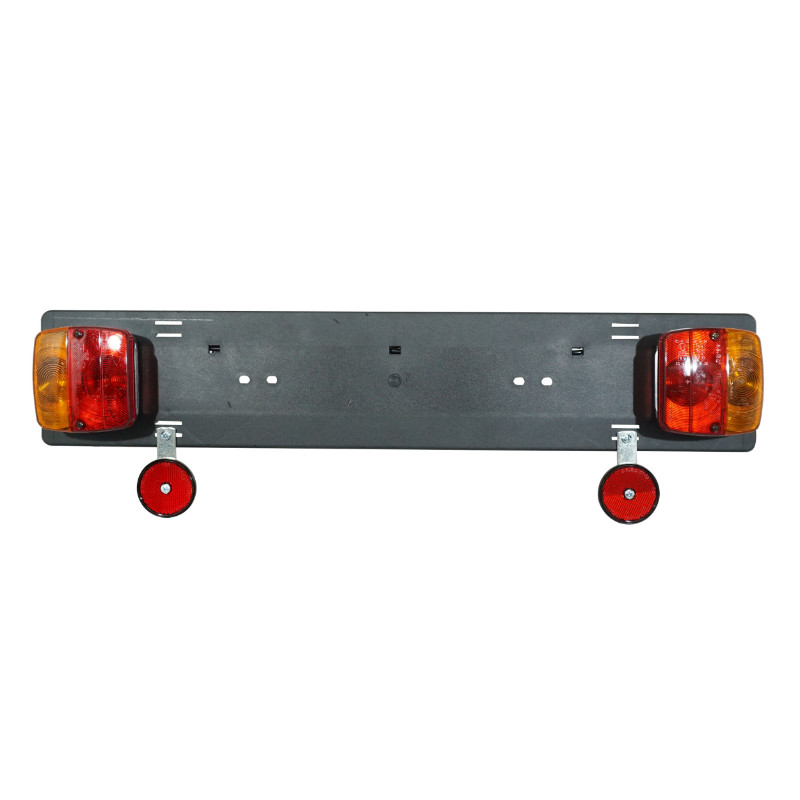 Support Plaque Immatriculation Avec Rampe Feux Prise 7 Broches Pour Porte Velo et Cata