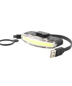 Eclairage Velo Usb Avant Sur Cintre Guidon Spanninga Arco Noir Livre 3 Fonctions Standard, Eco, Flash (Autonomie de 5H À 10H)