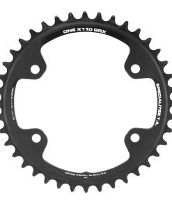 Plateau Gravel 4 Branches D.110 Pour Shimano Grx Mono Ta X110 One 40 Dents Compatible Rx600-Rx810 Noir 10-11V.
