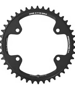 Plateau Gravel 4 Branches D.110 Pour Shimano Grx Mono Ta X110 One 42 Dents Compatible Rx600-Rx810 Noir 10-11V.