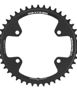 Plateau Gravel 4 Branches D.110 Pour Shimano Grx Mono Ta X110 One 44 Dents Compatible Rx600-Rx810 Noir 10-11V.