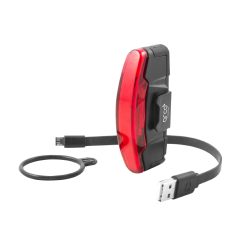 Eclairage Velo Usb Arriere Spanninga Arco Noir Livre 3 Fonctions Standard, Eco, Flash (Autonomie de 5H À 10H)