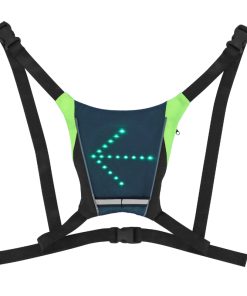 Eclairage Corporel-Baudrier Securite Avec Signalisation Integree 48 Leds - Telecommande Cintre Guidon Sans Fil Indicateur de Direction (H20Xl20Cm) Rechargeable Usb (Sur Gilet-Veste) Velo - Trottinette