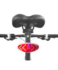 Eclairage Velo Directionnel Usb Arriere Sur Tige de Selle Avec Clignotant et Bouton Indicateur de Direction Sans Fil (Rechargeable Usb Pour L'Eclairage et Pile 2032 Pour La Commande)