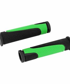 Poignee VTT Newton Rubber Noir-Vert L125mm (Paire)