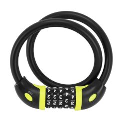 Antivol Velo Cable A Combinaison Auvray Diam 12 mm L 65 Cm Noir Mat