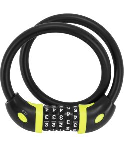 Antivol Velo Cable A Combinaison Auvray Diam 12 mm L 65 Cm Noir Mat
