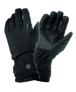 Gants Velo City Long Tucano Lux Noir Taille M Avec Eclairage Led Usb Integre (Paire Sur Carte)