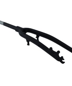 Fourche VTC 700X35 Rigide Alu Noir Compatible V-Brake-Disque Pivot Lisse 1''1-8-28,6 Exterieur 280mm (Avec Rehausse Pivot 40mm Pour Remplacer Une Fourche Suspendu)