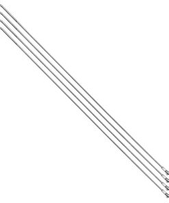 Rayon Renforce Inox Argent 2,0mm Avec Tete Coudee En 2,3mm L 200mm Avec Ecrous (Vendu Par 4)