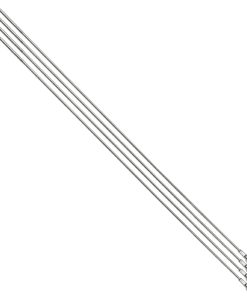 Rayon Renforce Inox Argent 2,0mm Avec Tete Coudee En 2,3mm L 272mm Avec Ecrous (Vendu Par 4)