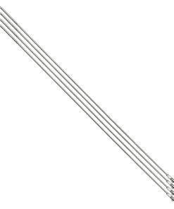 Rayon Renforce Inox Argent 2,0mm Avec Tete Coudee En 2,3mm L 305mm Avec Ecrous (Vendu Par 4)