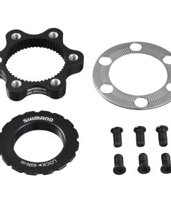 Adaptateur Frein A Disque Transforme Fixation Disque Centerlock Shimano En 6 Trous Pour Axe Traversant (Origine)