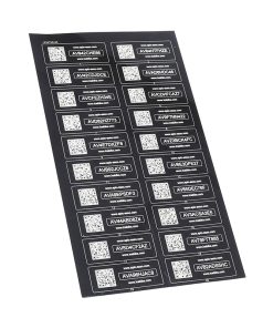 Etiquette D'Identification-Marquage Velo Antivol Auvray Icabike Avec Qr Code (Obligation 2021) (Vendu Par 20)